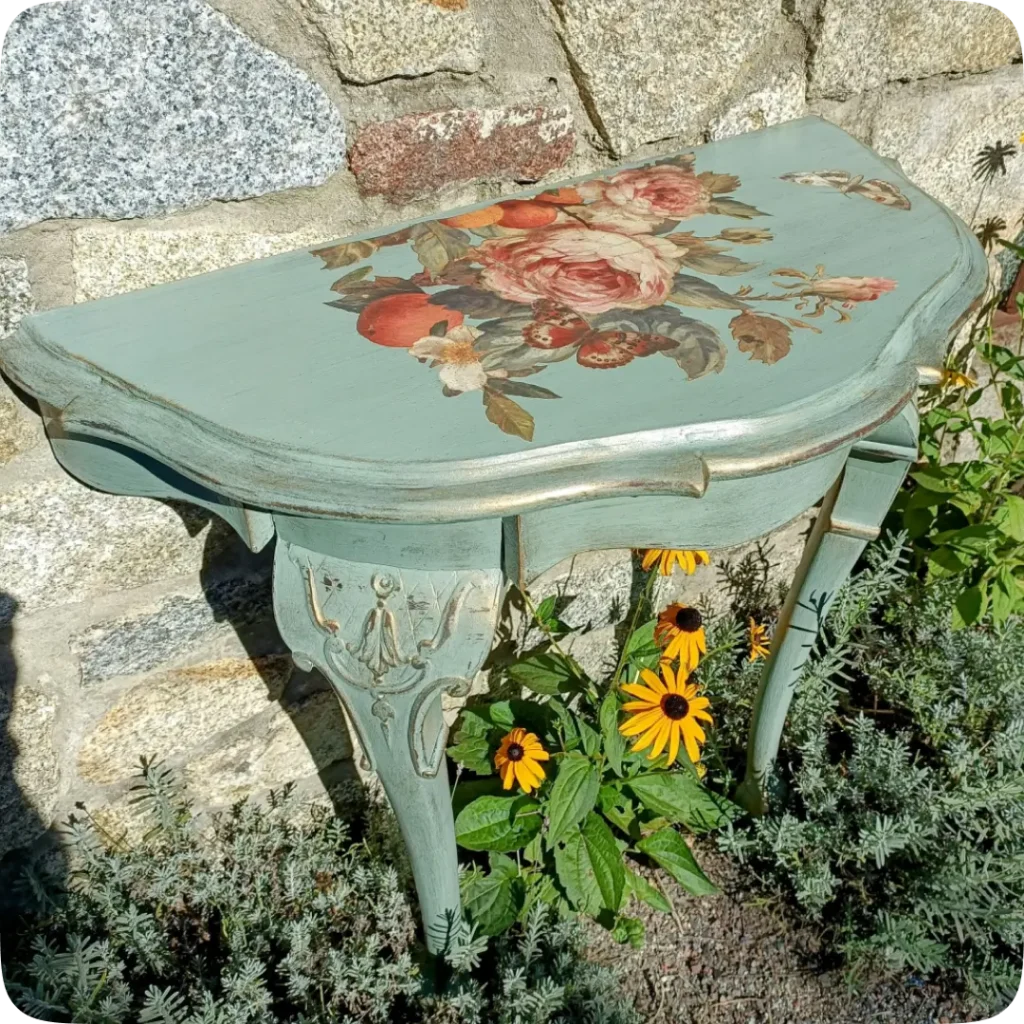 Kurs malowania i stylizacji mebli online - transfer grafik na meble