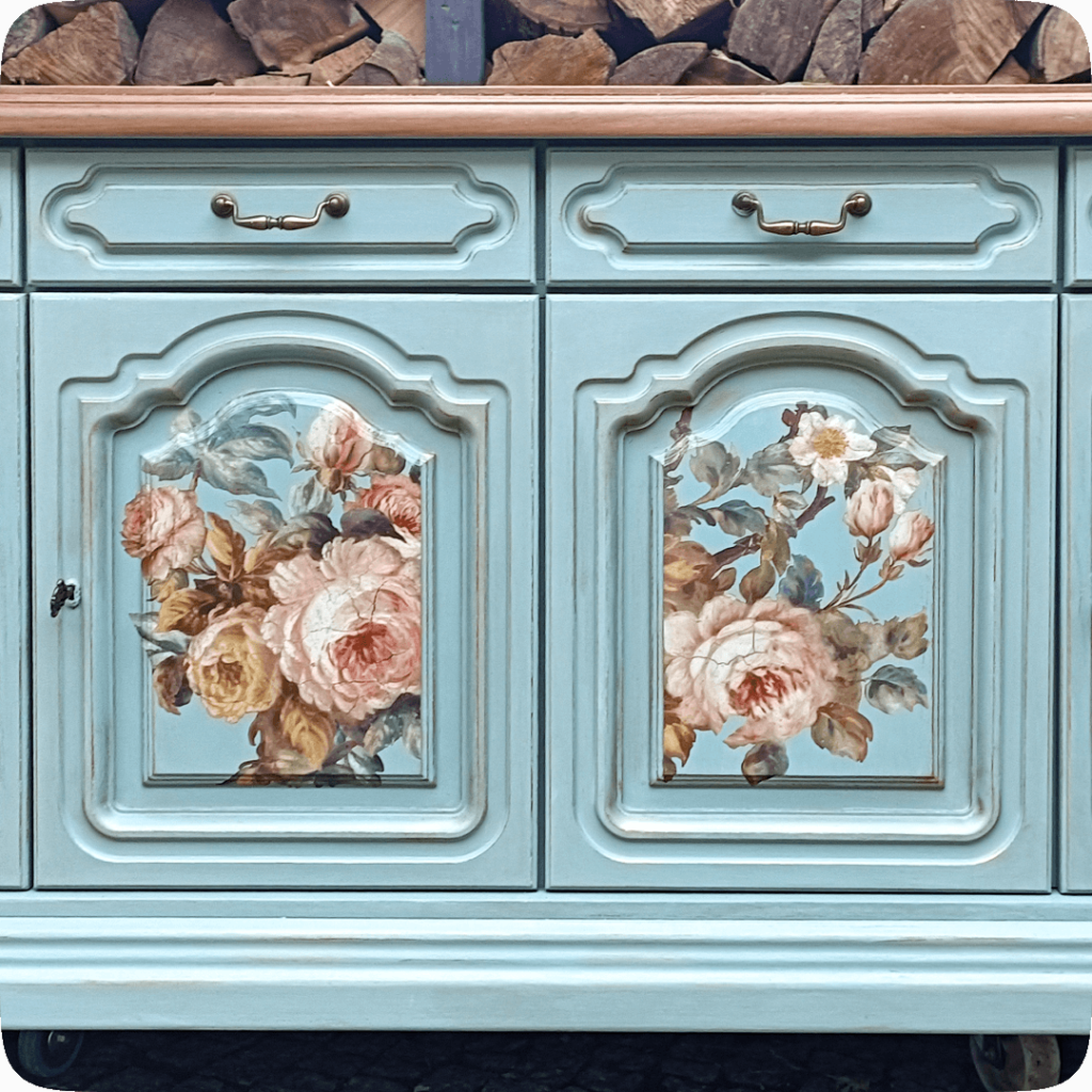 Kurs malowania i stylizacji mebli online - transfer grafik na meble